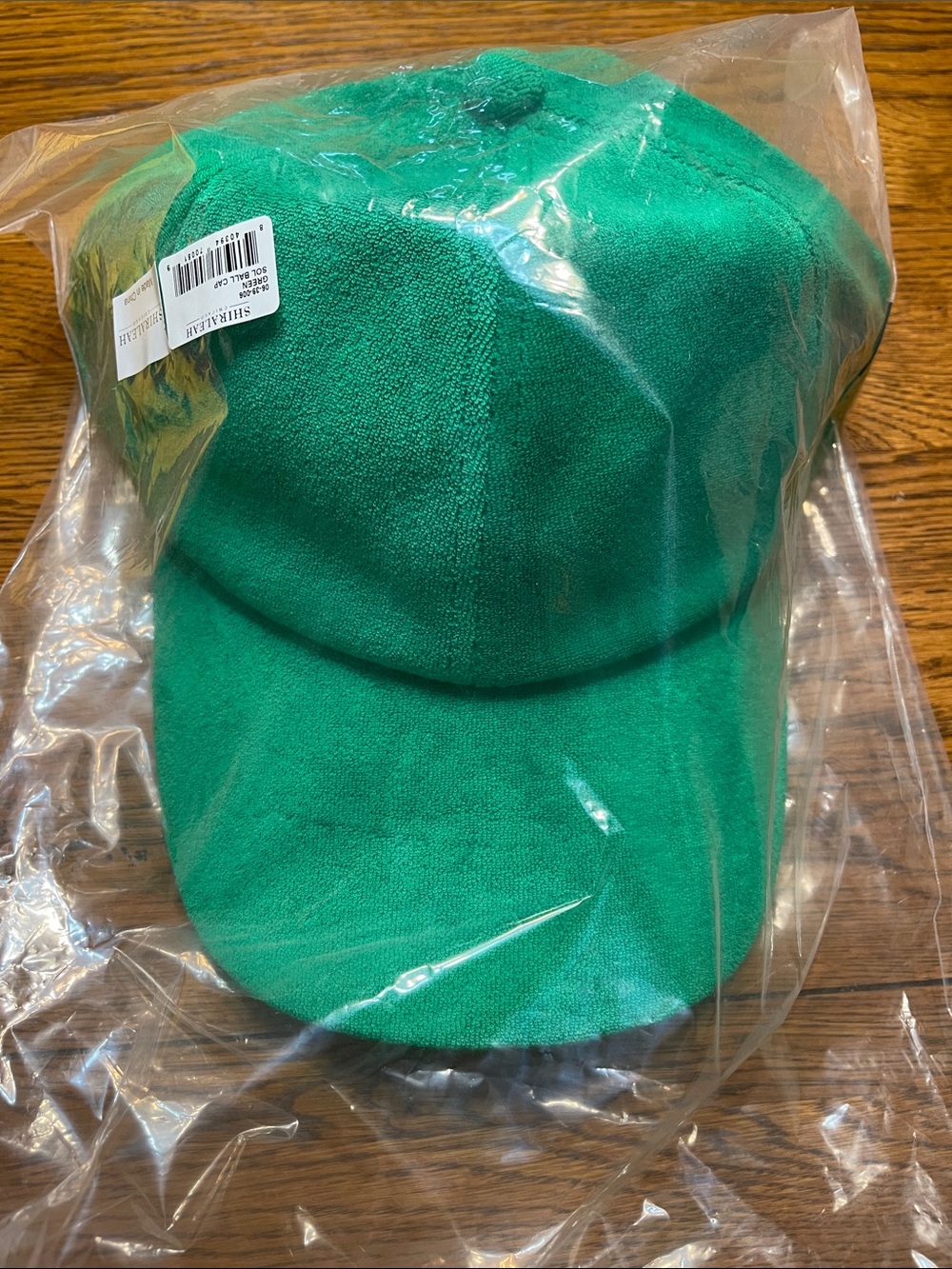 Green Terry Cloth Baseball Cap